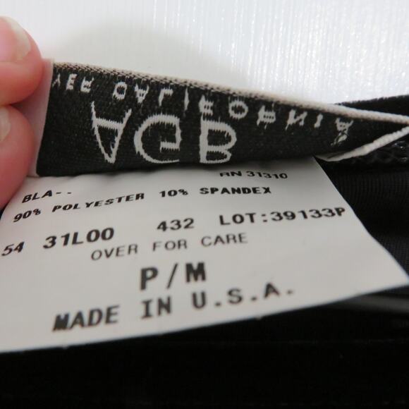 AGB Byer California Womens Sz M Black Gold Embellished Top Y2K Sequin Velvet NWT - Picture 5 of 6